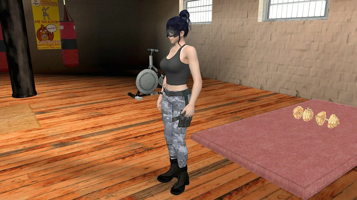 Ниотенгу в костюме морпеха / GTA San Andreas (iOS, Android)