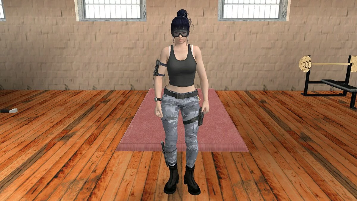 Ниотенгу в костюме морпеха / GTA San Andreas (iOS, Android)