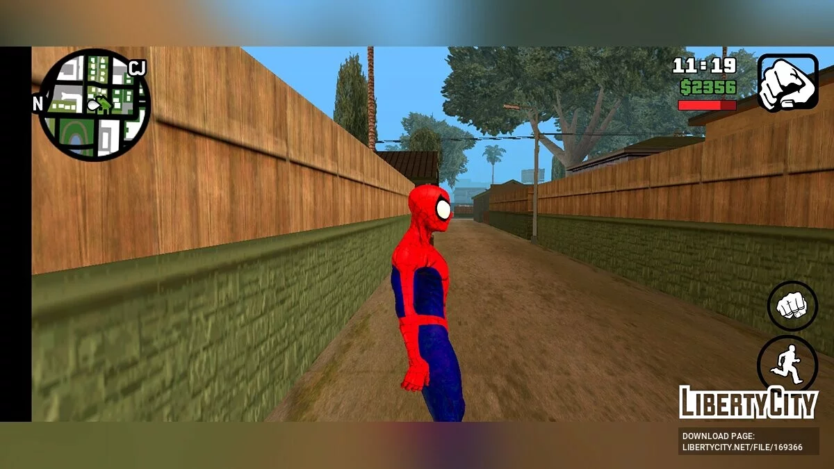 Модель Человека Паука / GTA San Andreas (iOS, Android)