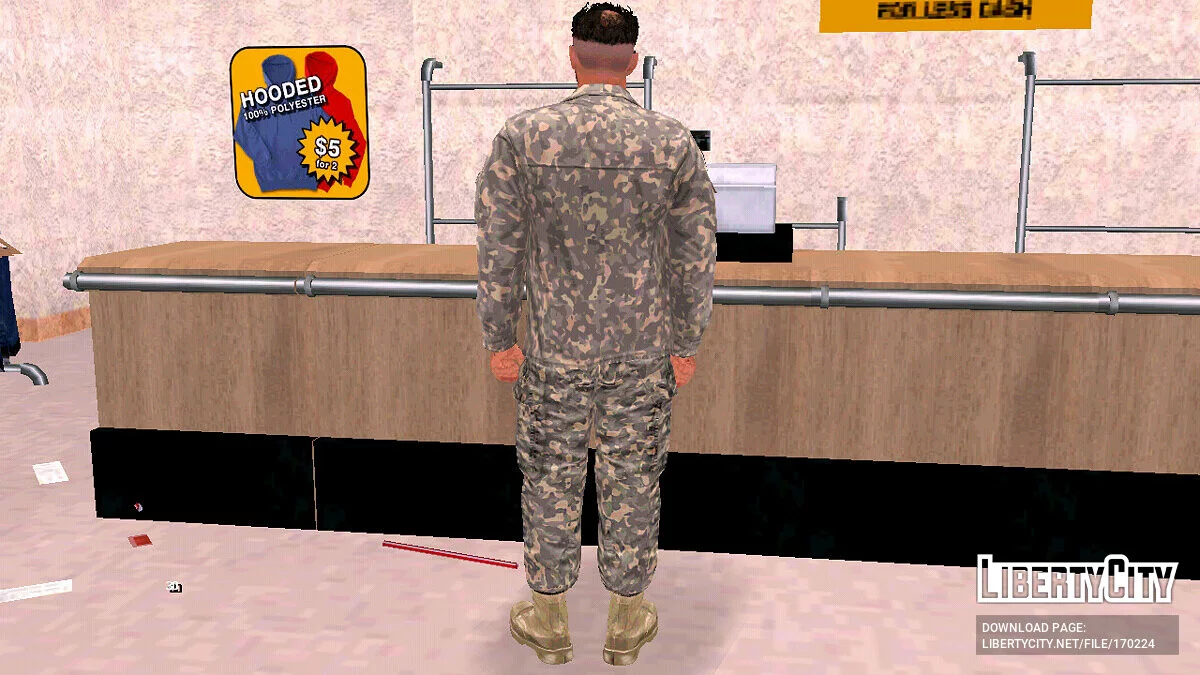 Тревор из GTA 5 в военной форме / GTA San Andreas (iOS, Android)