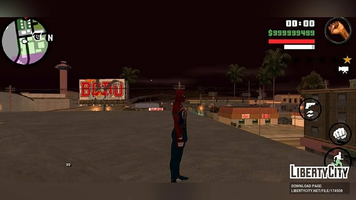 Человек-паук / GTA San Andreas (iOS, Android)