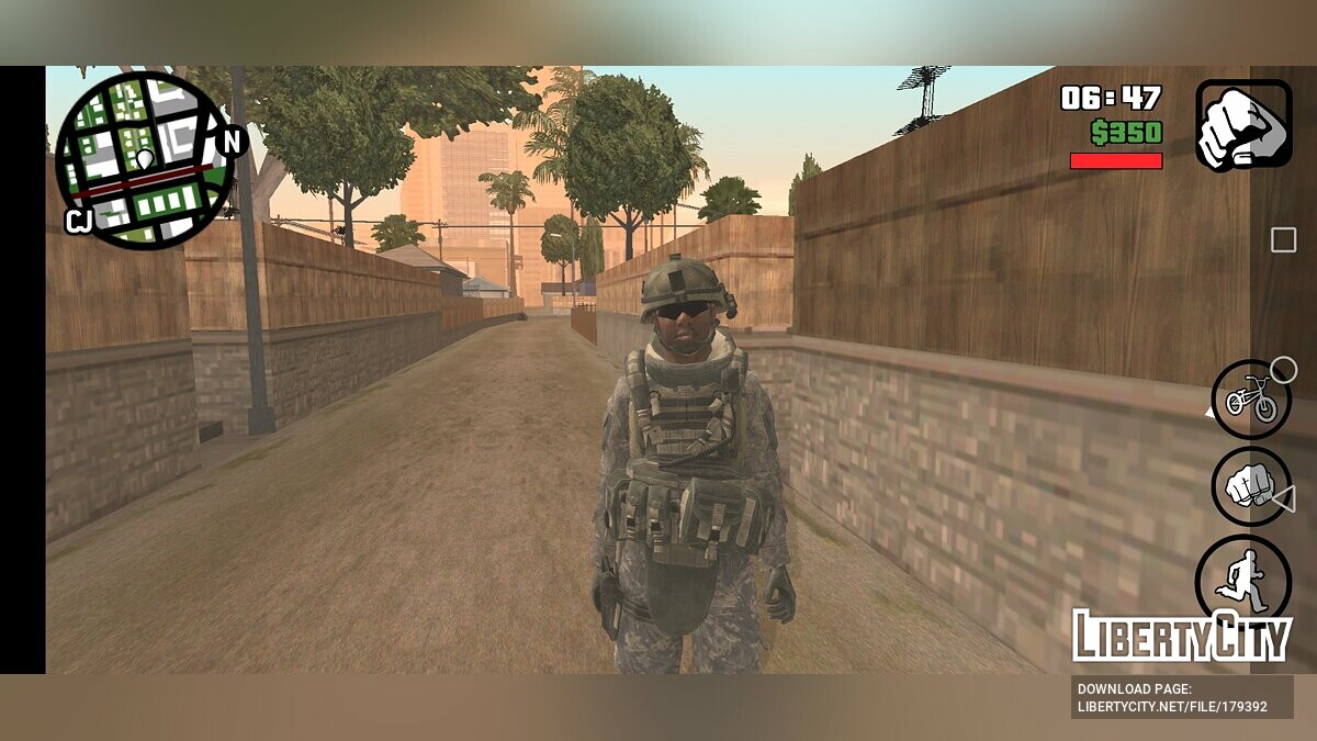 Скачать Военный из Call Of Duty: Modern Warfare для GTA San Andreas (iOS,  Android)