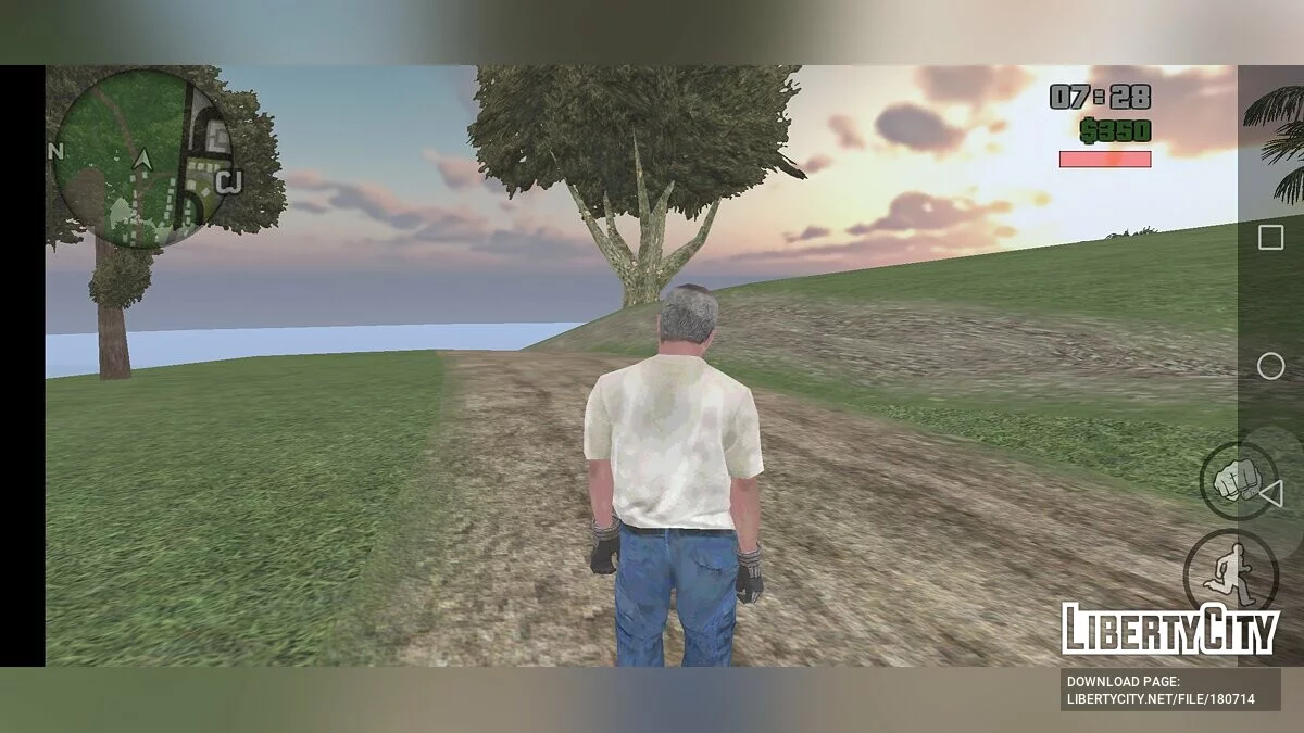 Строитель в белой футболке / GTA San Andreas (iOS, Android)