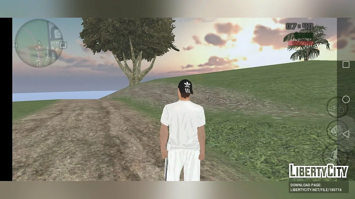 Мужчина в одежде Adidas / GTA San Andreas (iOS, Android)