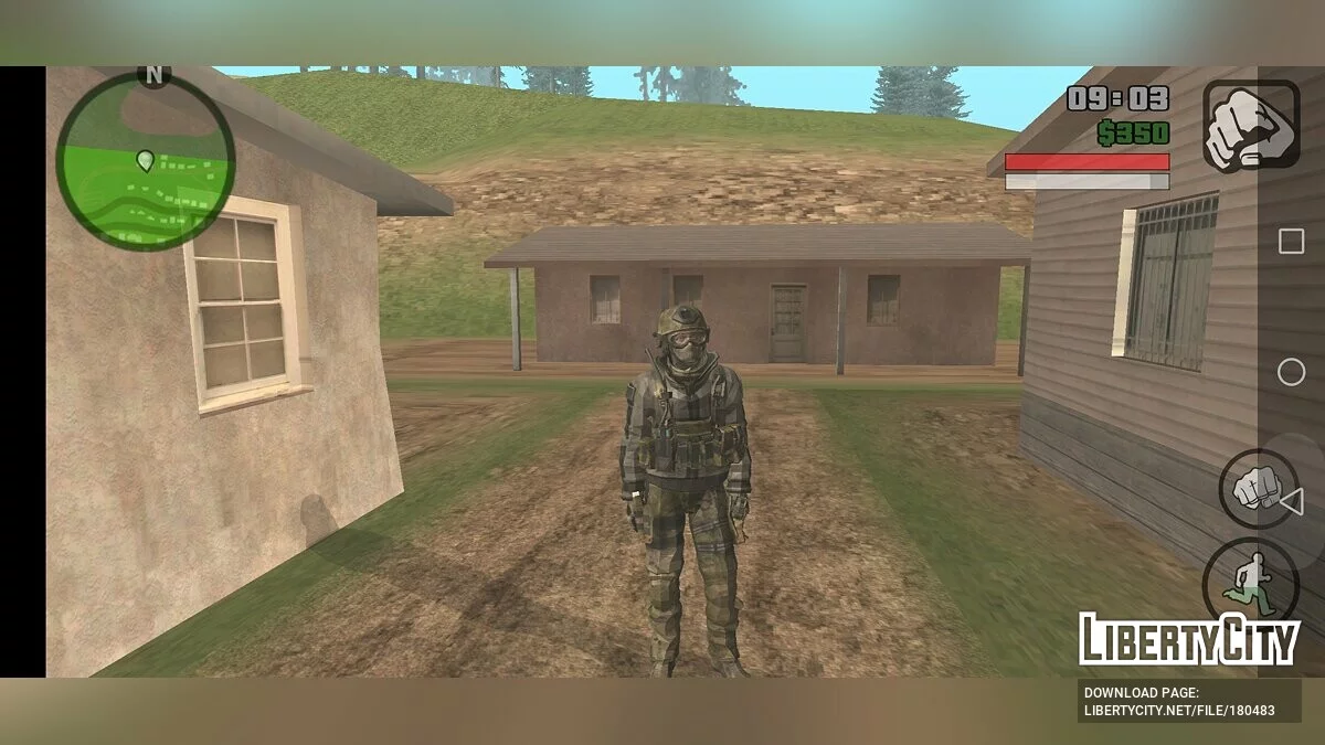 Скины из Call of Duty - Modern Warfare / GTA San Andreas (iOS, Android)