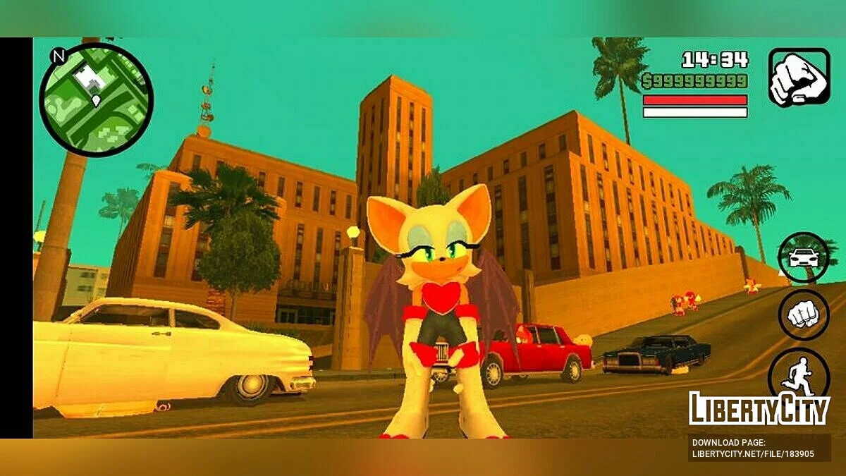 Летучая мышь Руж / GTA San Andreas (iOS, Android)