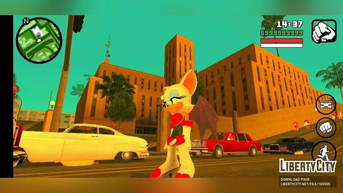 Летучая мышь Руж / GTA San Andreas (iOS, Android)