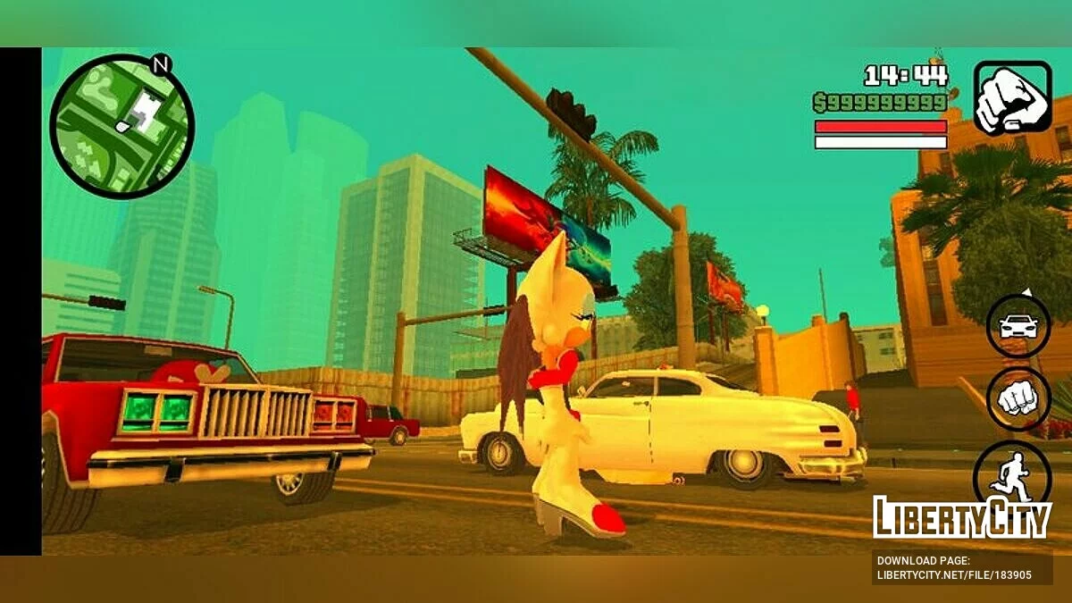Летучая мышь Руж / GTA San Andreas (iOS, Android)
