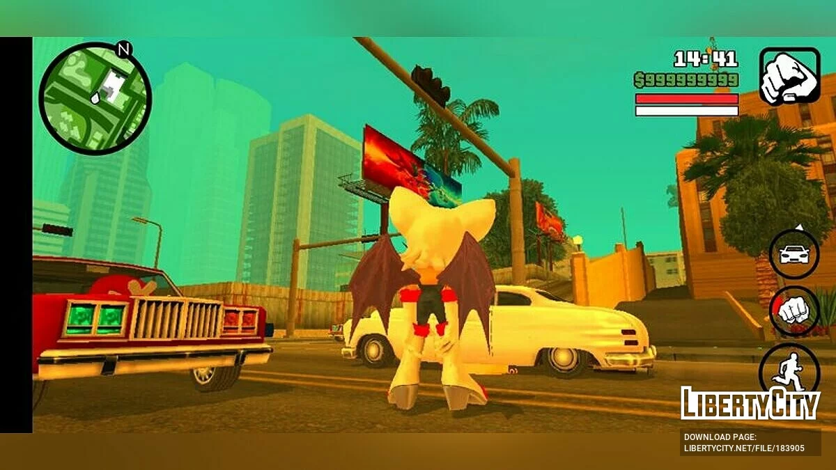 Летучая мышь Руж / GTA San Andreas (iOS, Android)