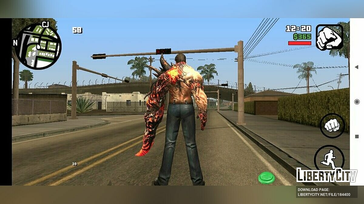 Скачать Мутант зомби из Free Fire для GTA San Andreas (iOS, Android)