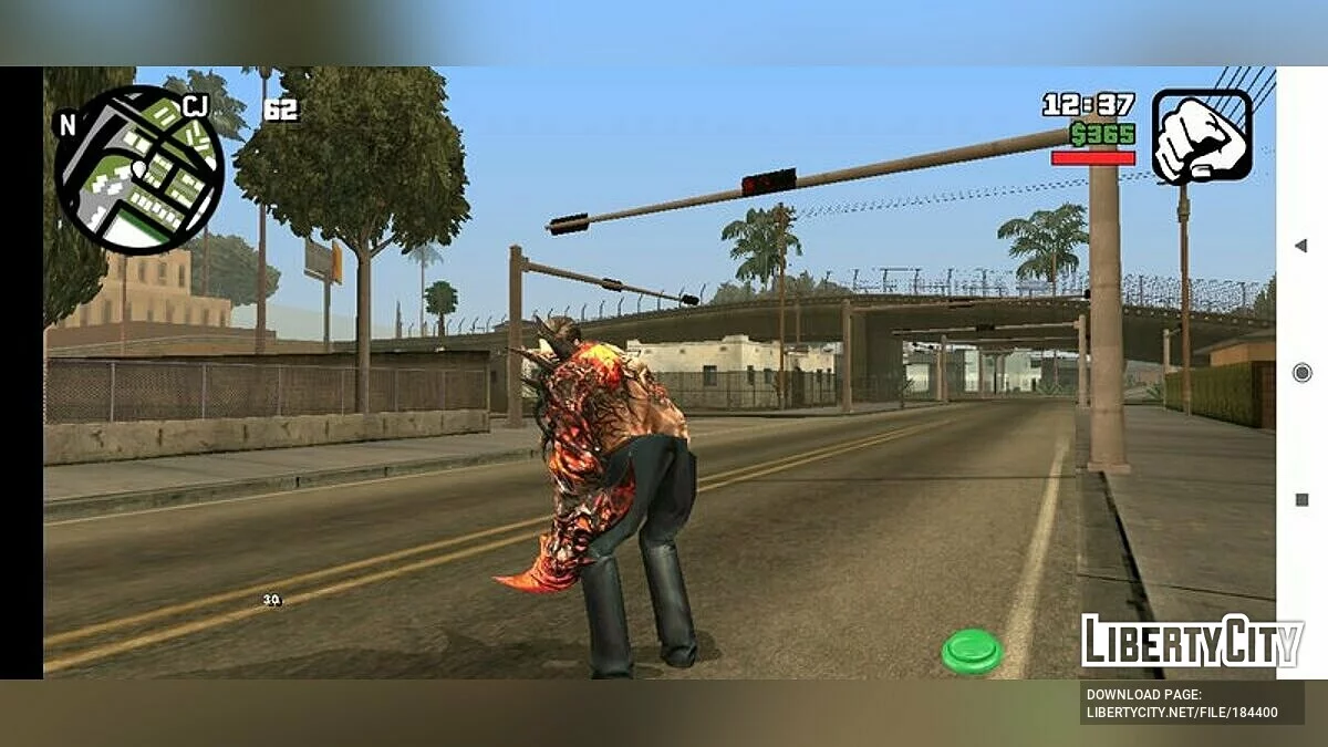 Мутант зомби из Free Fire / GTA San Andreas (iOS, Android)