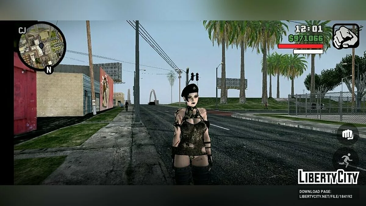 Ниотенгу в сексуальном наряде / GTA San Andreas (iOS, Android)