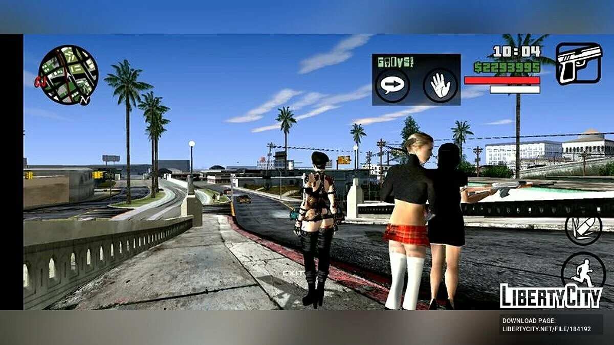 Ниотенгу в сексуальном наряде / GTA San Andreas (iOS, Android)