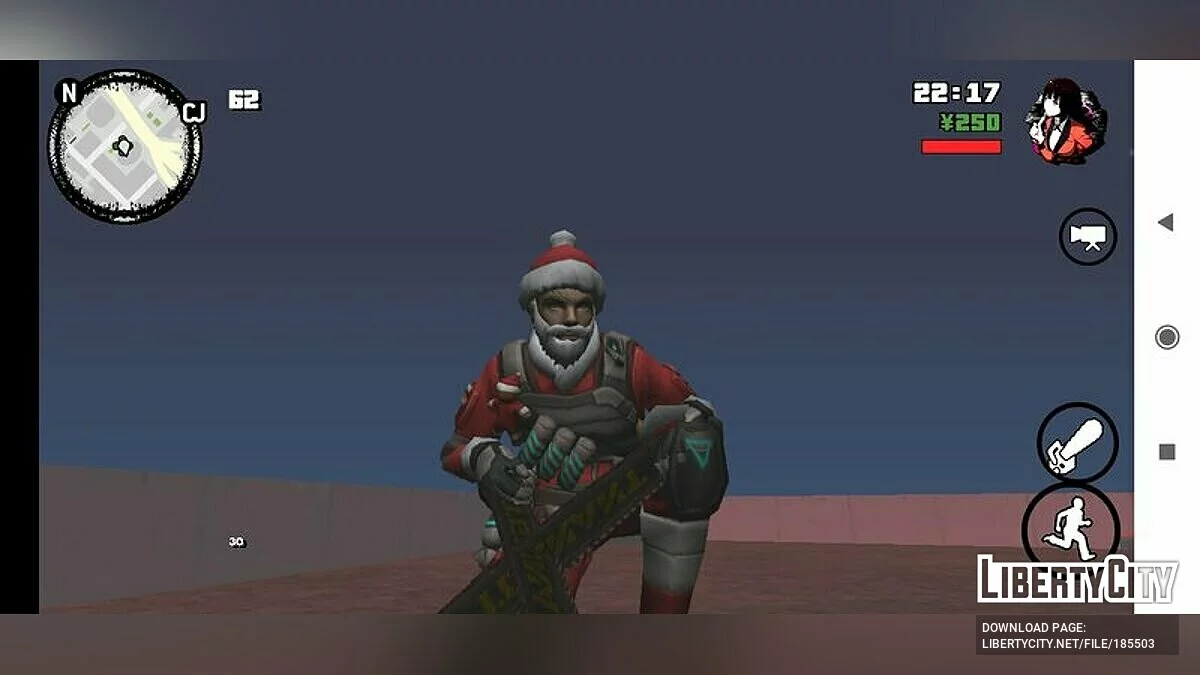 Santa Militia Antonio из Free Fire / GTA San Andreas (iOS, Android)