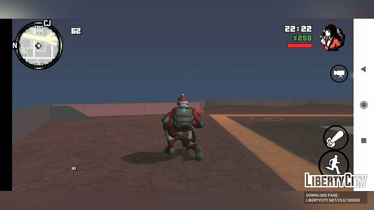 Santa Militia Antonio из Free Fire / GTA San Andreas (iOS, Android)