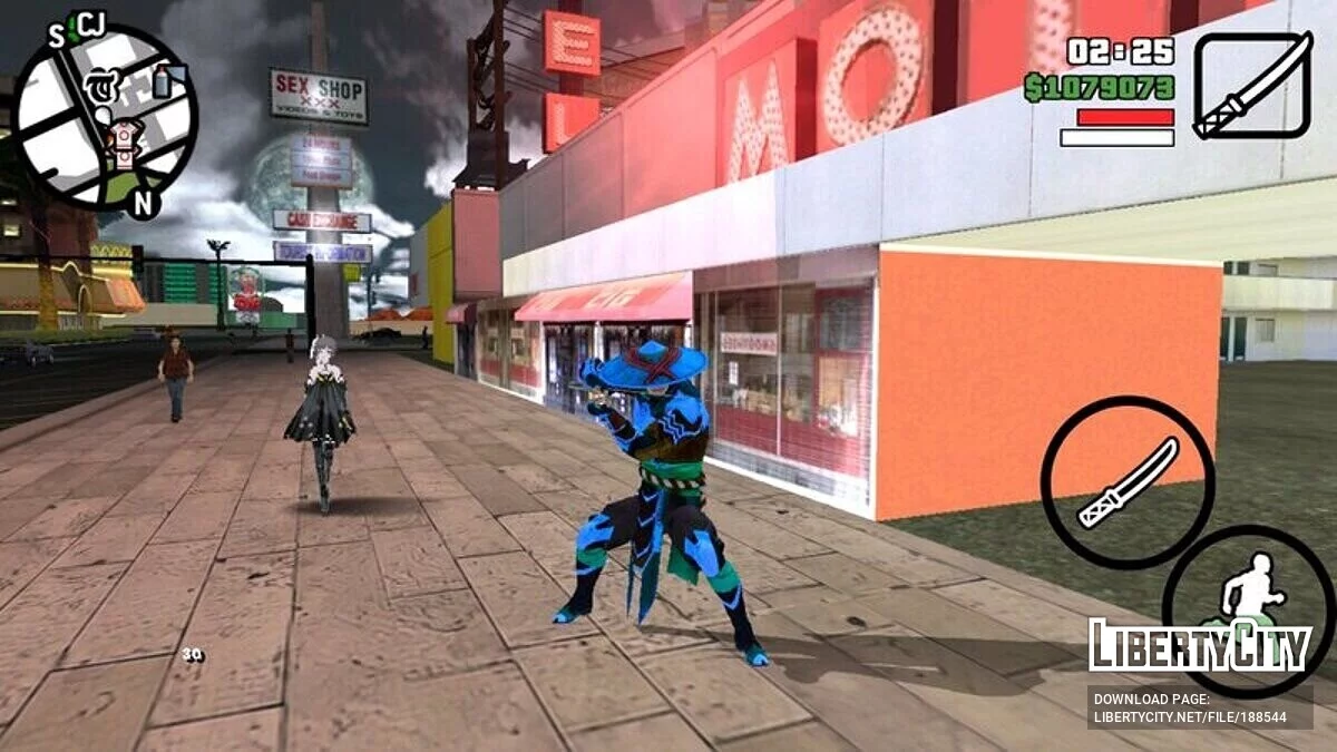 Дарк Рейден из Mk12 / GTA San Andreas (iOS, Android)