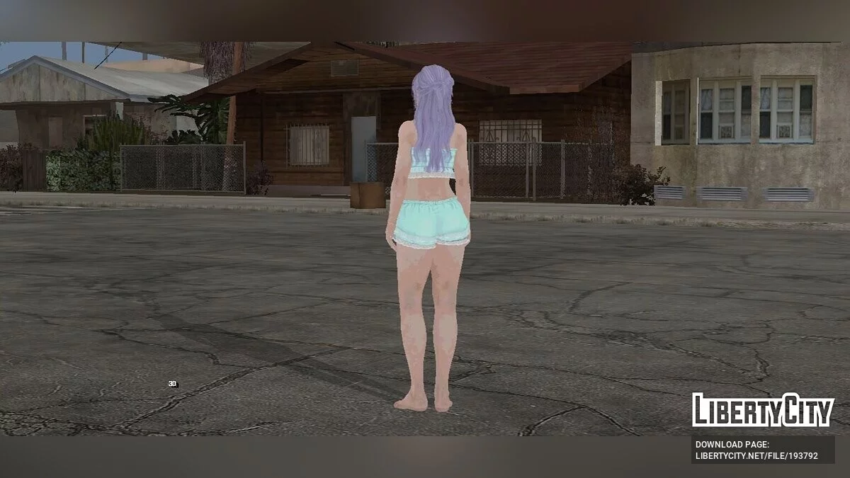 Фиона в сексуальном наряде / GTA San Andreas (iOS, Android)