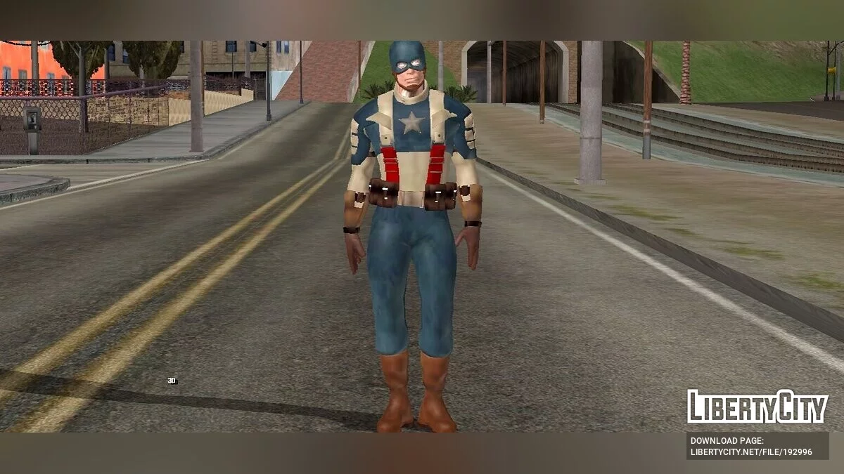 Капитан Америка (только DFF) / GTA San Andreas (iOS, Android)