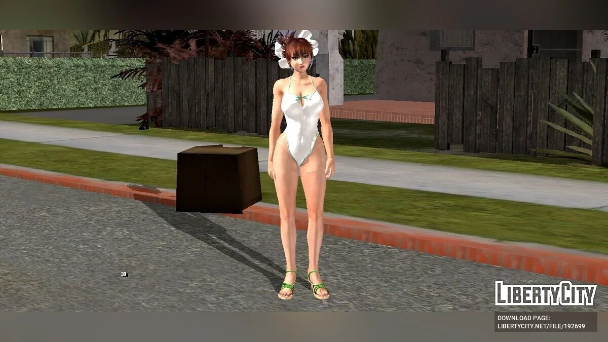 Наотора в белом купальнике / GTA San Andreas (iOS, Android)