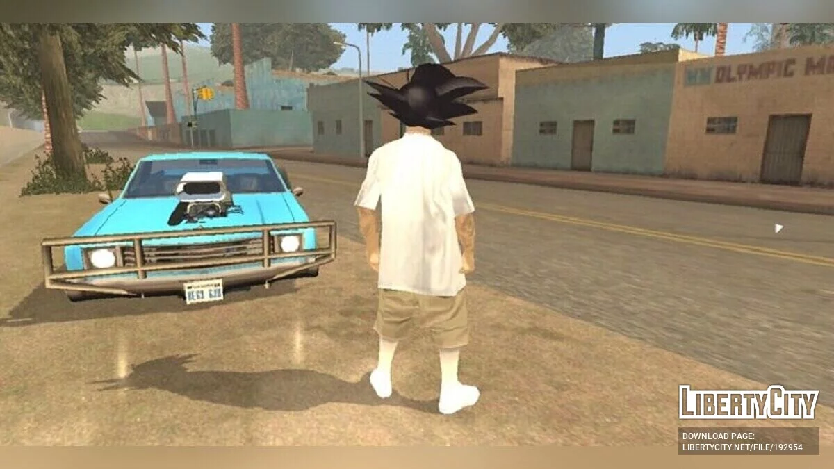 Vla3 с прической Гоку / GTA San Andreas (iOS, Android)