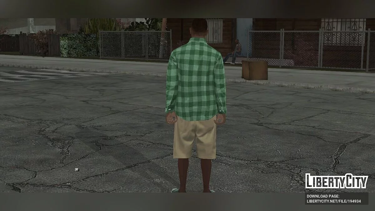 HD Карл Джонсон в одежде Grove Street (GTA 5 стиль) / GTA San Andreas (iOS, Android)