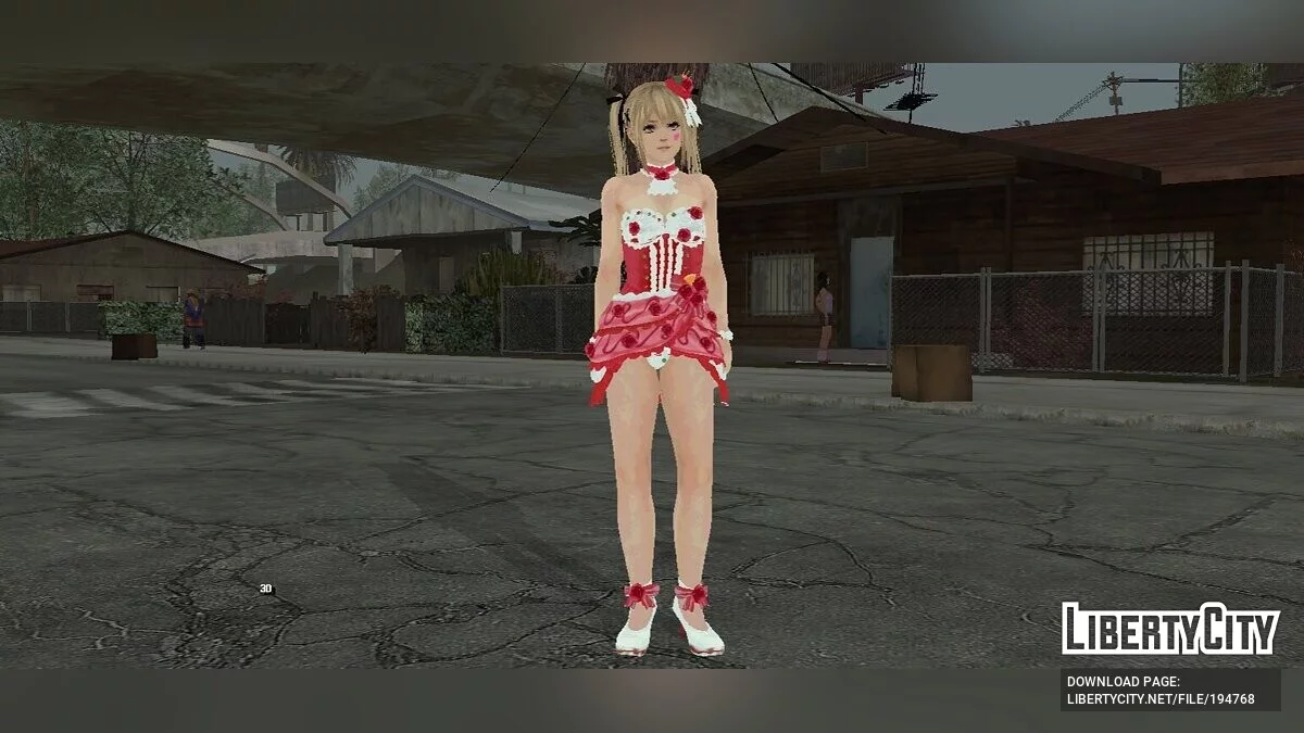 Мэри Роуз в платье / GTA San Andreas (iOS, Android)