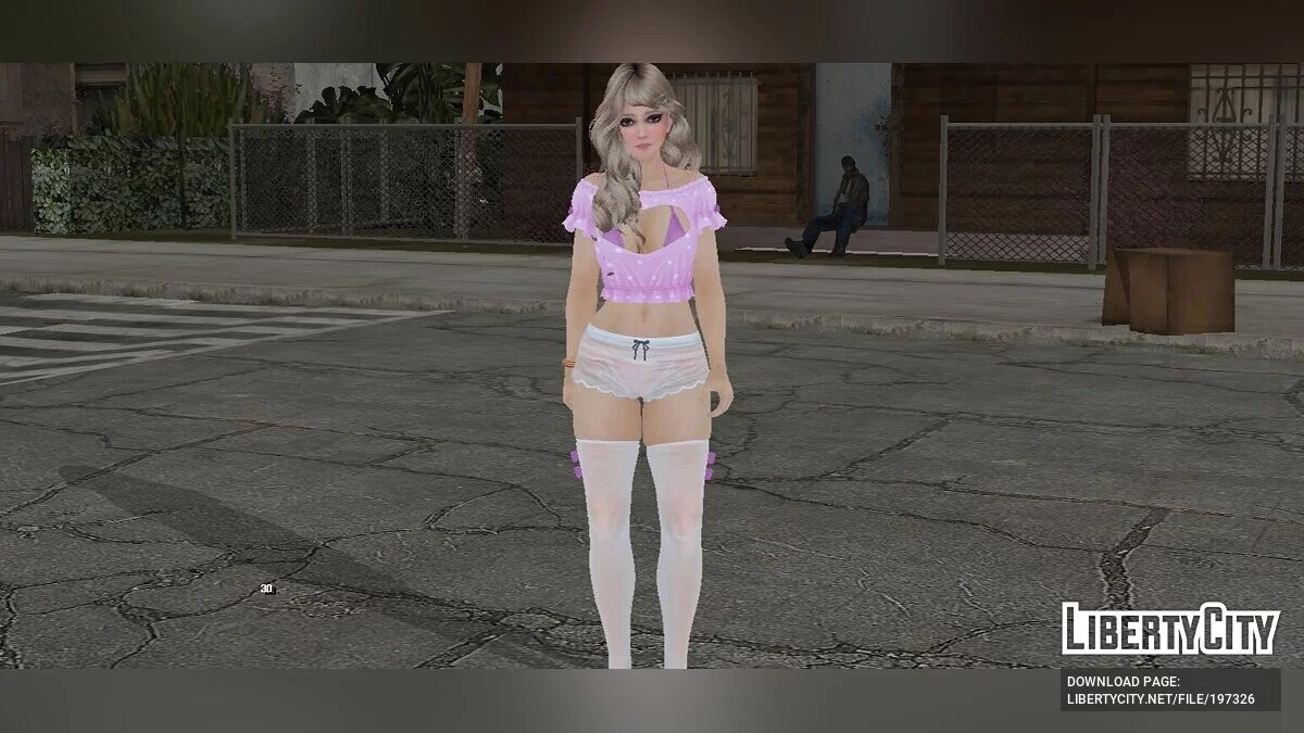 Эми в сексуальном наряде / GTA San Andreas (iOS, Android)