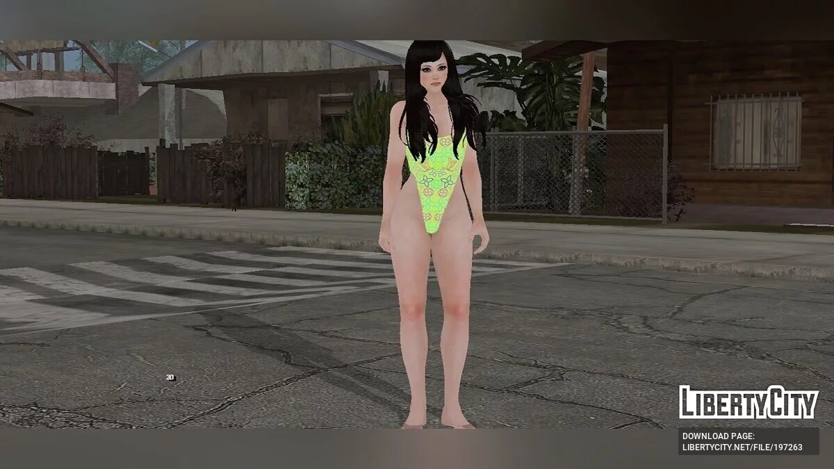Кокоро в купальнике Луи Виттон / GTA San Andreas (iOS, Android)