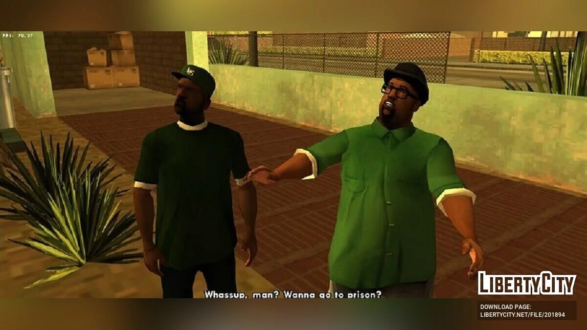 Улучшены текстуры персонажей в кат-сценах / GTA San Andreas (iOS, Android)