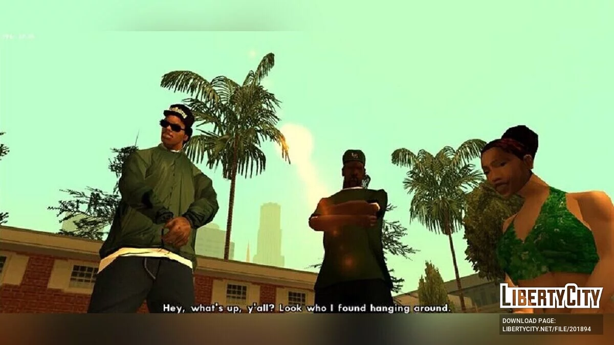Улучшены текстуры персонажей в кат-сценах / GTA San Andreas (iOS, Android)