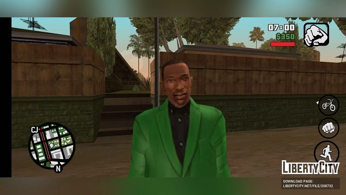 Улучшен скин Карла / GTA San Andreas (iOS, Android)