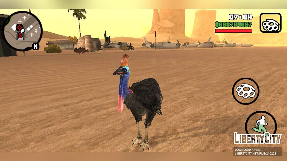 Цесарка из Far Cry 3 / GTA San Andreas (iOS, Android)