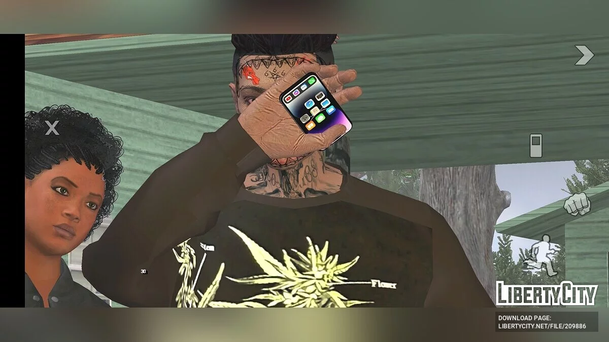 Random Gangster Skin Amiri Tattoo / GTA San Andreas (iOS, Android)
