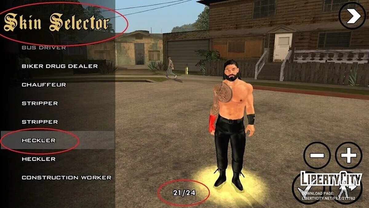 Tribal Chief Roman Reigns / GTA San Andreas (iOS, Android)