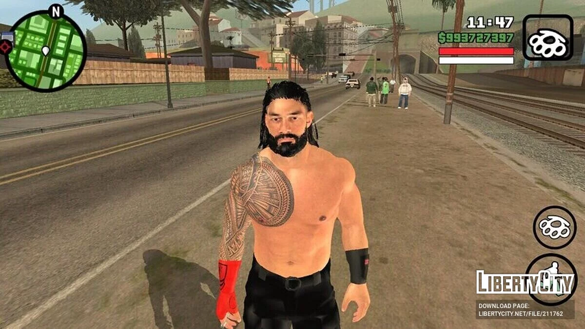 Tribal Chief Roman Reigns / GTA San Andreas (iOS, Android)