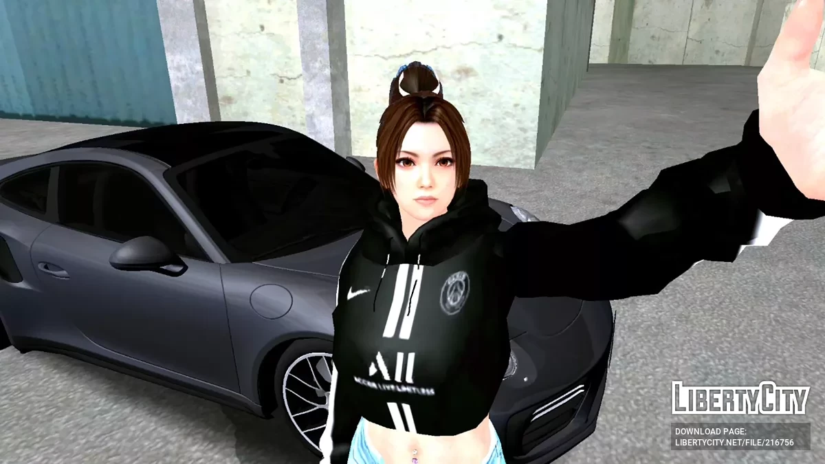 Маи Ширануи в костюме из DLC «Los Santos Tuners» / GTA San Andreas (iOS, Android)
