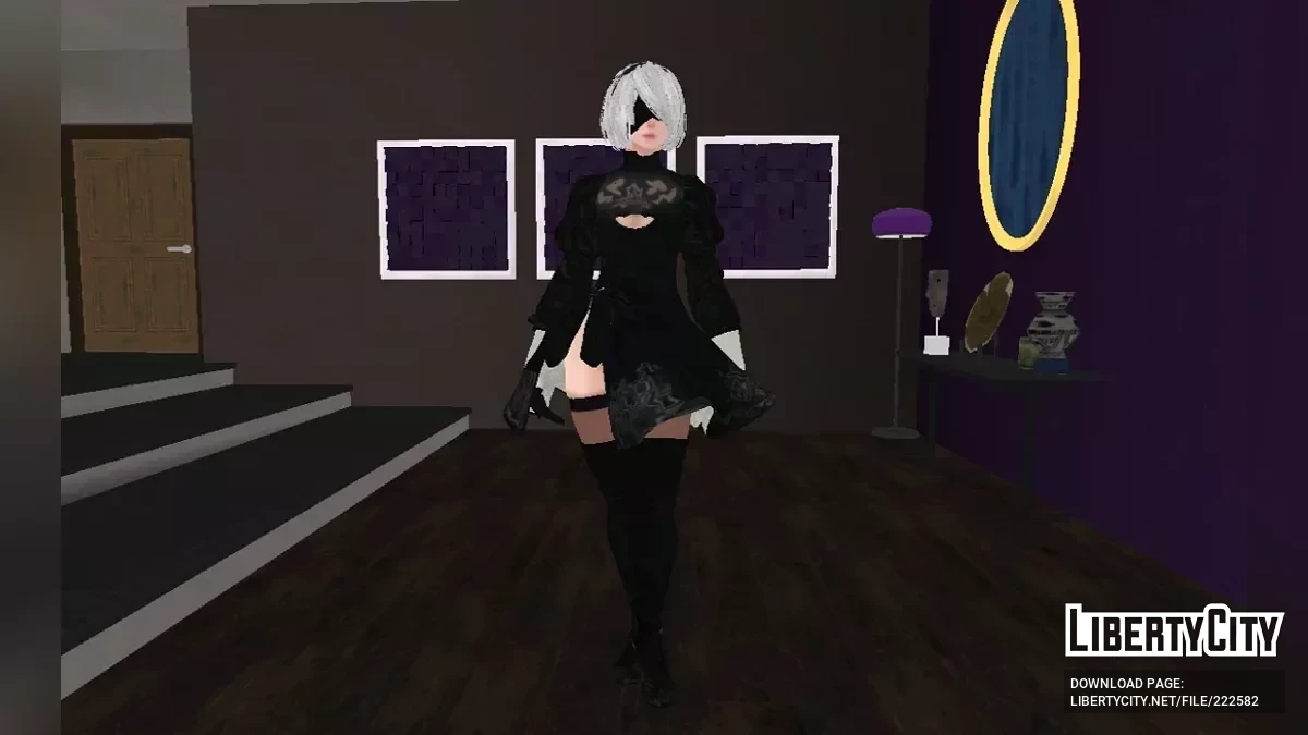 2B из Soul Calibur VI / GTA San Andreas (iOS, Android)