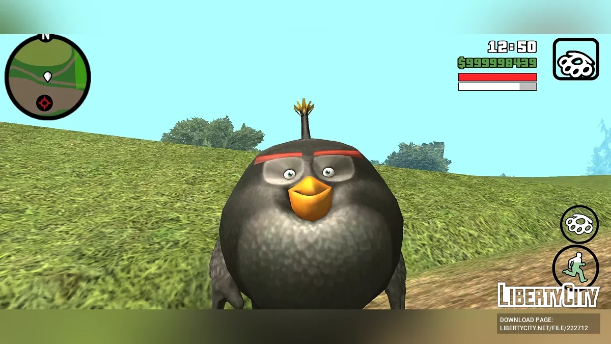 Подборка скинов из Angry Birds / GTA San Andreas (iOS, Android)
