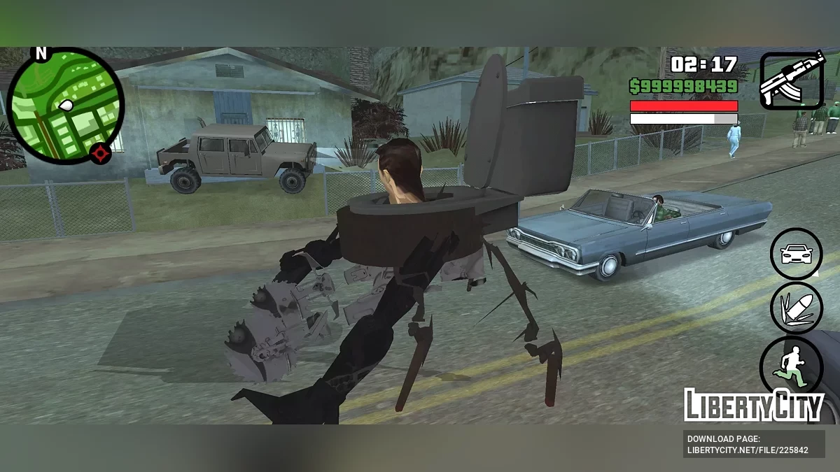 Туалет Клод / GTA San Andreas (iOS, Android)