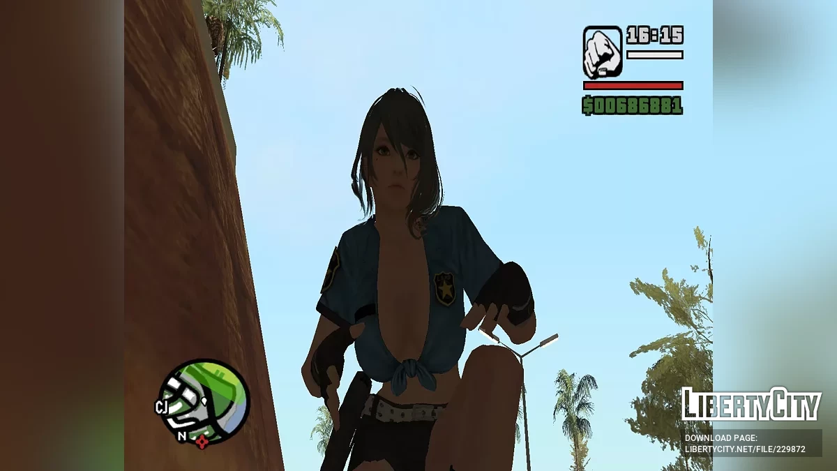 Костюм полицейского Тамаки / GTA San Andreas (iOS, Android)