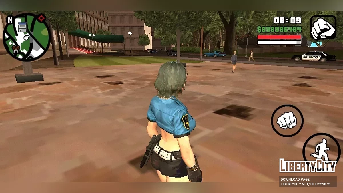 Костюм полицейского Тамаки / GTA San Andreas (iOS, Android)