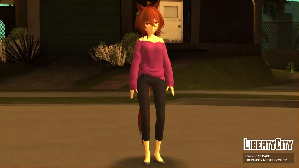 Агнес Такион из Uma Musume (PC + Android) / GTA San Andreas (iOS, Android)
