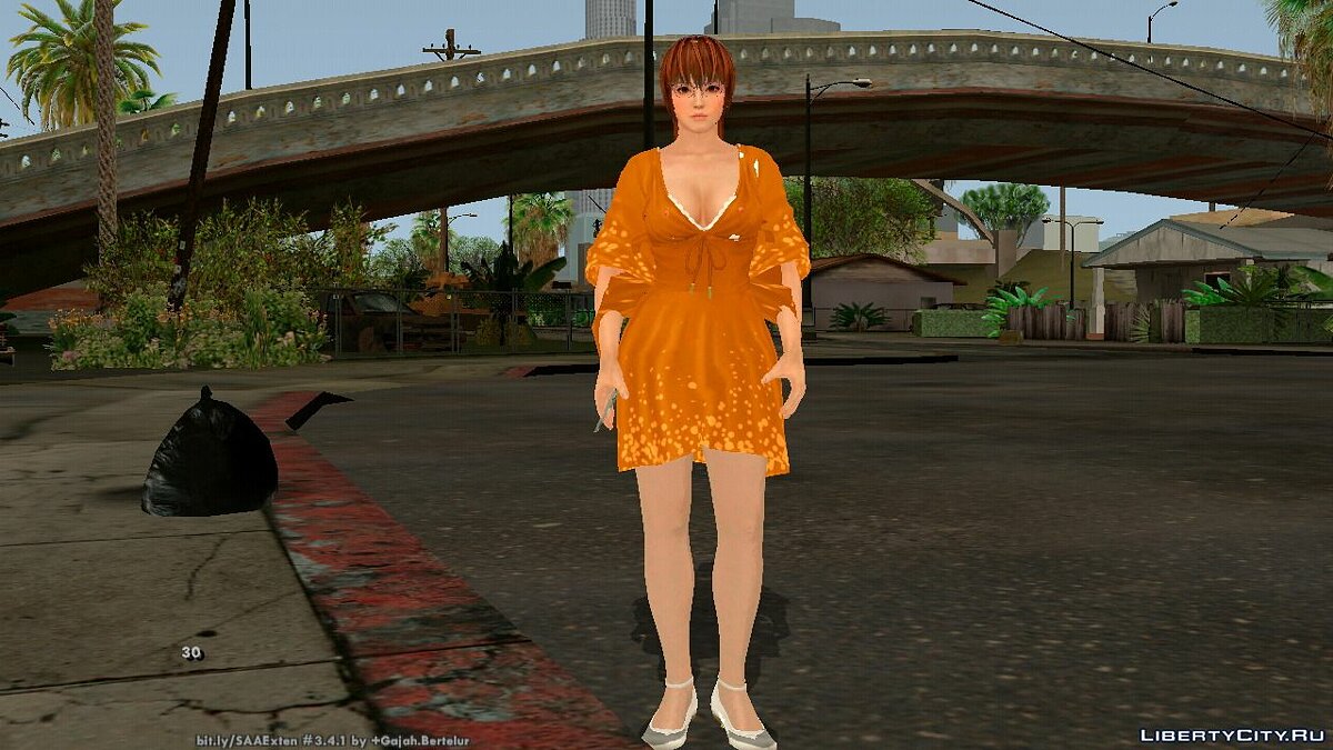 Касуми в повседневном платье для GTA San Andreas (iOS, Android) - Картинка #1