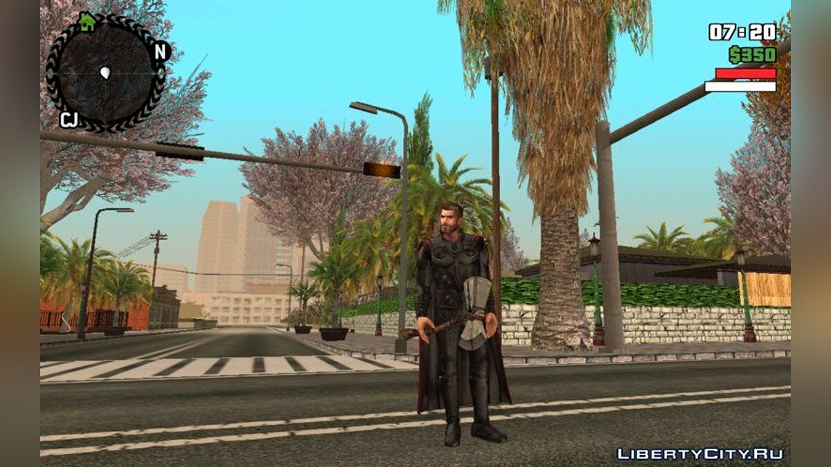 Тор из фильма Мстители: Война бесконечности для GTA San Andreas (iOS, Android) - Картинка #1