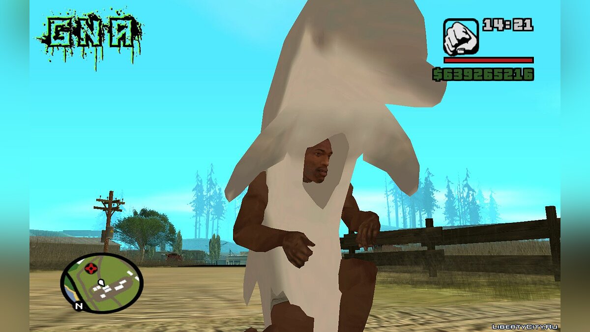 Костюм дельфина для Си Джея для GTA San Andreas (iOS, Android) - Картинка #3