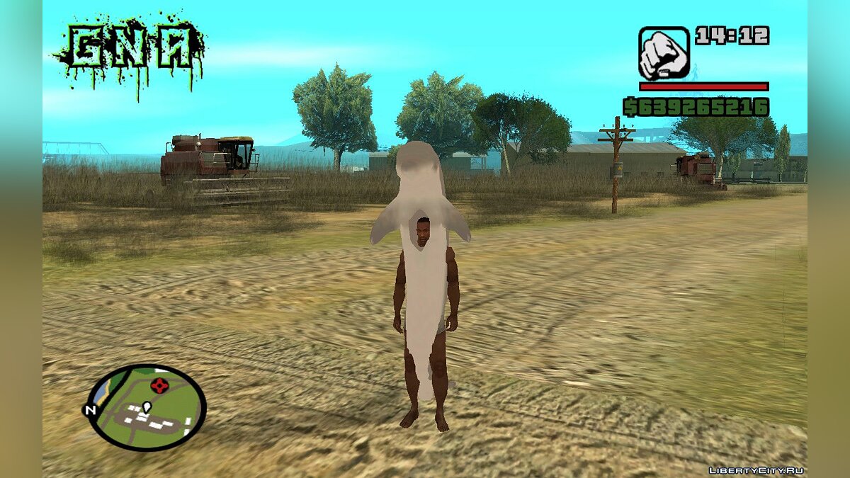 Костюм дельфина для Си Джея для GTA San Andreas (iOS, Android) - Картинка #2