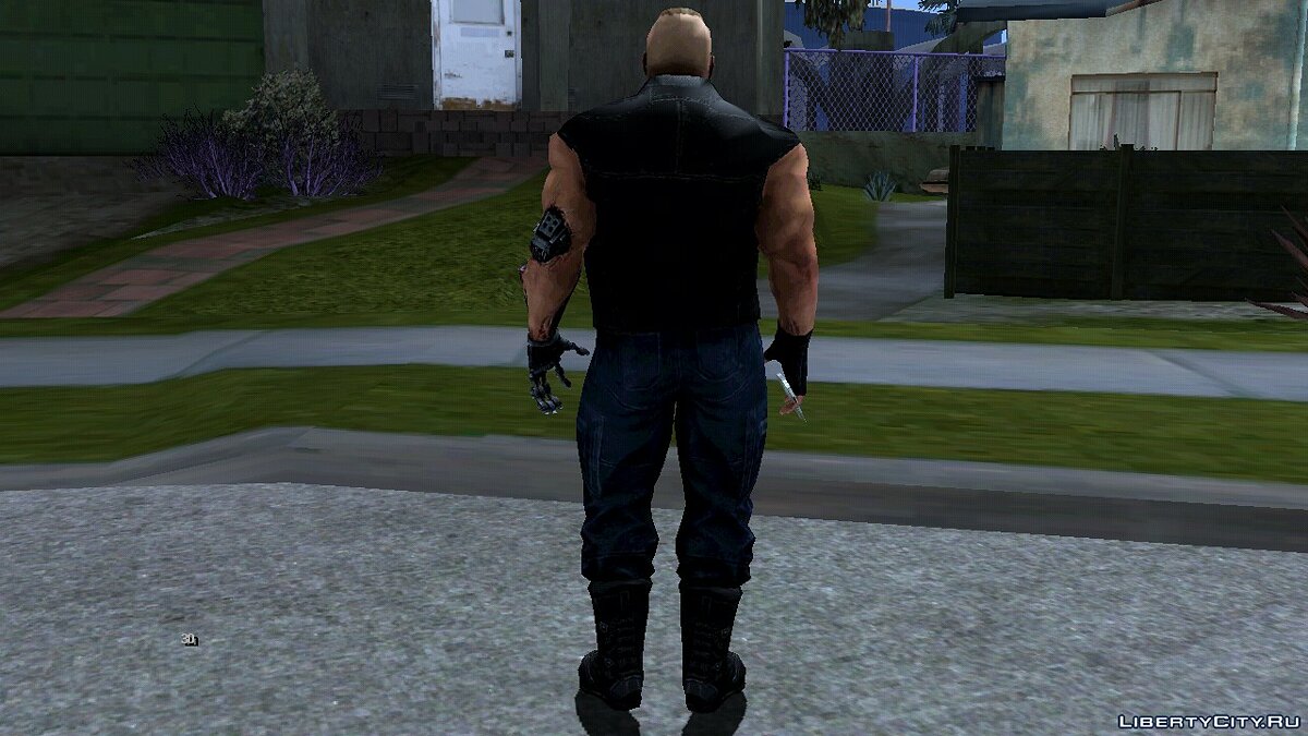 Брок Леснар (Киборг) из игры WWE Immortals для GTA San Andreas (iOS, Android) - Картинка #2