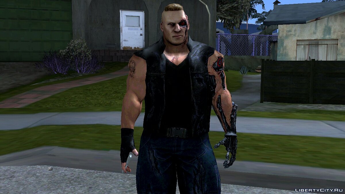 Брок Леснар (Киборг) из игры WWE Immortals для GTA San Andreas (iOS, Android) - Картинка #3