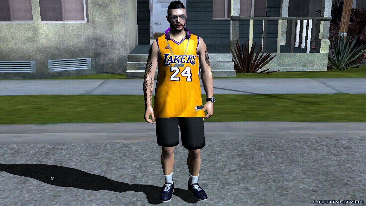Рандомный скин из GTA Online #24 (Форма Коби из Los Angeles Lakers) для GTA San Andreas (iOS, Android) - Картинка #1