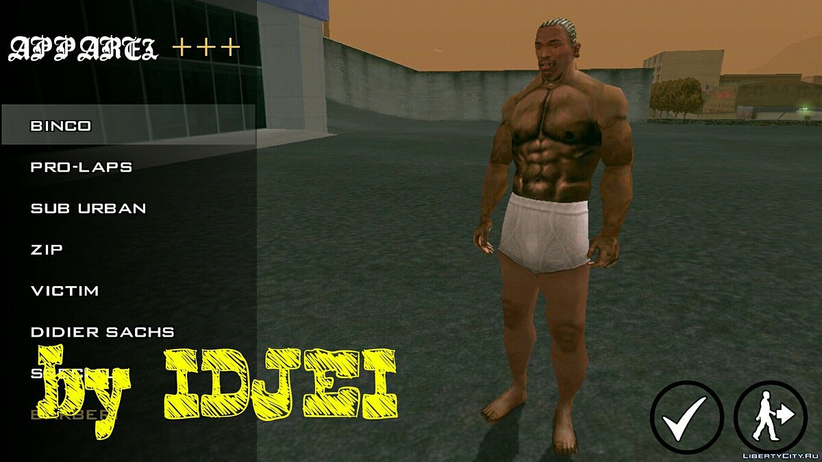 Скачать Player texture by IDJEI (1.0) для GTA San Andreas (iOS, Android)